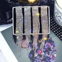2020 new arrival fashion jewelry girls tassel crystal earrings for women