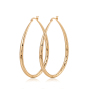 Wholesale fashion women texture big long drip plating 18k gold drop earring Wholesale fashion women texture big long drip plating 18k gold drop earring