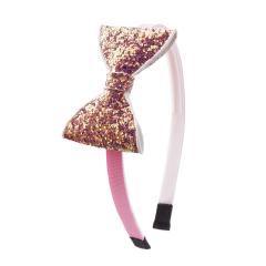 2020 fashion decor girl bow knot glitter bling hair hoop baby girl bow headband