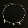 Wholesale fashion jewelry green beads women necklace with shell Wholesale fashion jewelry green beads women necklace with shell