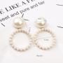 New INS Chandelier Earrings Elegant women Large Dangle Hoop Pearl drop Earring New INS Chandelier Earrings Elegant women Large Dangle Hoop Pearl drop Earring
