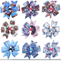 Halloween nude cosplay elsa costume baby knot bow hair clip hairband girls accessories Halloween nude cosplay elsa costume baby knot bow hair clip hairband girls accessories