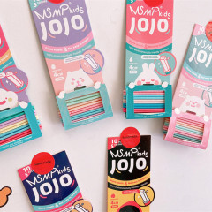 Korean cute 10pcs/set children's basic candy color elastic hair ties for girls