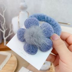 custom ins eco-friendly Women girl Fashion janpan korean plush scrunchy elastic hair ties
