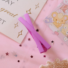 Korean colorful fashion ins plastic hair pins clip girls accessories