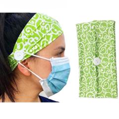 2020 new custom sports yoga elastic button headband for anti-tightening ears lanyard 2020 new custom sports yoga elastic button headband for anti-tightening ears lanyard