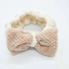 High quality custom comfortable coral fleece headbands for girls