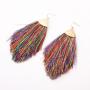 2020 INS Amazon Hot sale bohemia statement bridal tassel Earrings for women