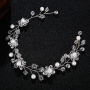 New design Tiaras Wedding pearl Hair Accessories silver crystal bridal Hairbands