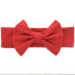 Amazon hot sale 8 color newborn baby kids bows hairbands for girls hair accessories