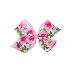 6 color flower unicorn bow children's hairpin Suit baby headdress