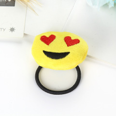 New creative cute kids girls expression smiley funny carrot rubber elastic hair ties