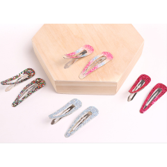 wholesale custom 30pcs ins korean autumn winter glitter girls children's hair pin baby