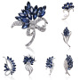 2020 new baroque Latest Fashion Flower Crystal Custom brooch Pearl Jewelry rhinestone brooch pins