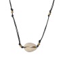 Custom wholesale shell jewelry for women PU cool design leather necklace men Custom wholesale shell jewelry for women PU cool design leather necklace men