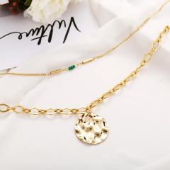wholesale Amazon ins fashion gold 3 chain pearl multi layer choker necklace for women ladies girls