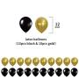 Black gold balloons helium foil banner 30th birthday party decorations Black gold balloons helium foil banner 30th birthday party decorations