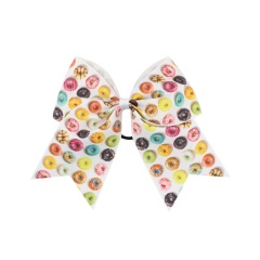 Children's wholesale oversized kids hair accessories set bow hair ring elastic hair ties with bow