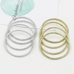 New glitter bing gold Stretch Ponytail Cheap bands elastic hair ties
