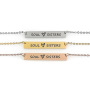 personalized amazon gift titanium soul sisters laser engrave gold stainless steel name necklace