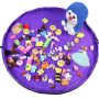 Portable waterproof fashion practical foldable play mat kids toy storage bags