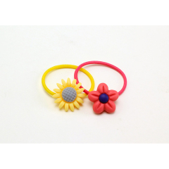 40pcs newborn baby girls pink cotton flower adjustable elastic headband hairband