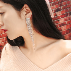 2020 new arrival fashion jewelry girls tassel crystal earrings for women 2020 new arrival fashion jewelry girls tassel crystal earrings for women