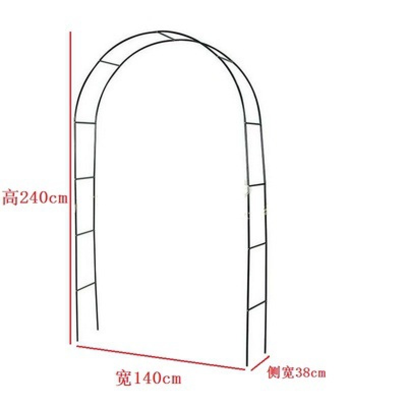 Cheap round garden metal artificial flower arch for wedding decoration
