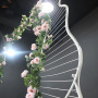 many designs custom metal  led light party birthday hall stage wedding props background