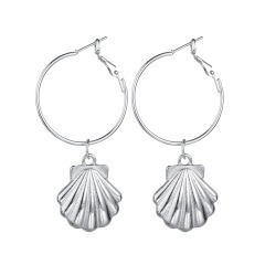 2019 Drop earrings jewelry for women gold hoop big sea shell earrings