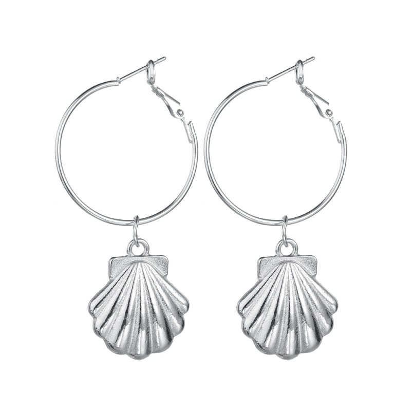 2019 Drop earrings jewelry for women gold hoop big sea shell earrings