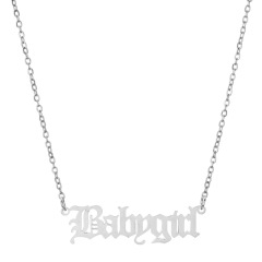 amazon gift titanium cheap engrave alphabet letter stainless steel personalized name necklace