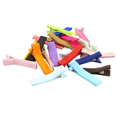 Cheap wholesale hairpin children's solid 20 candy colors hair clip for baby girl