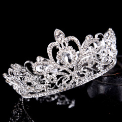 korea Alloy tiara birthday party Handmade Wedding Bridal round kids pageant crowns