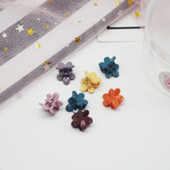 20pcs wholesale custom colorful flower shape mini hair claw clips for girl