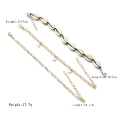 Designer jewelry sets ankle bracelet sea shell thailand jewelry set anklets for women