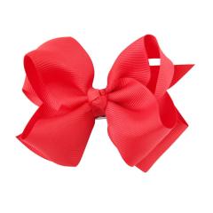 4.5 Inch Grosgrain Ribbon Plain Colors Hair Accessories Hair Clips For Girls