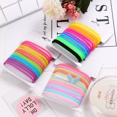 Girl sequin nylon rubber band wholesale elastic hair ties ponytail