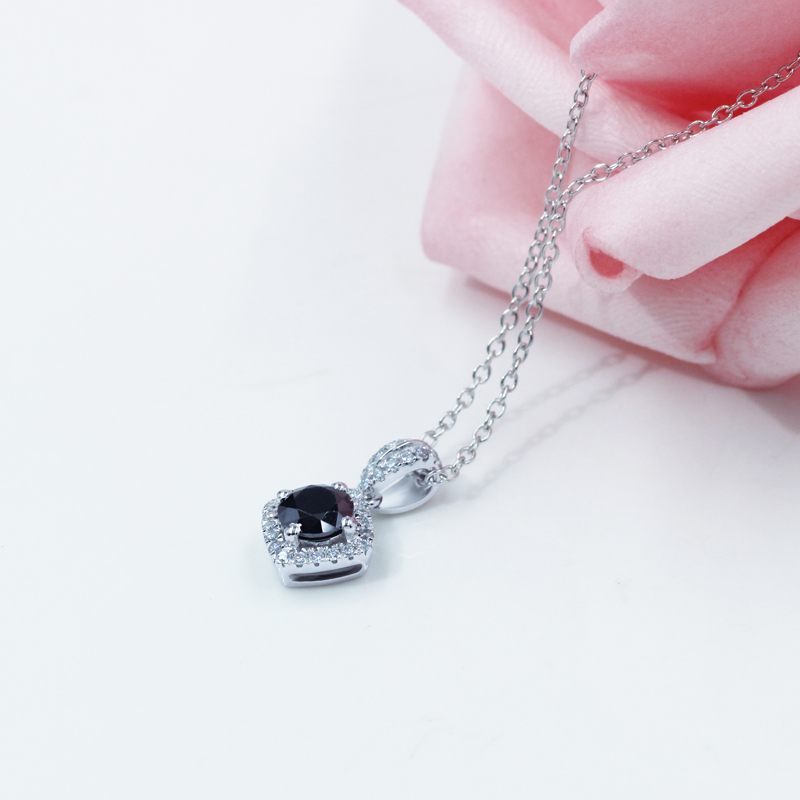 Custom retro 925 sterling silver moissanite diamond jewelry necklace Custom retro 925 sterling silver moissanite diamond jewelry necklace