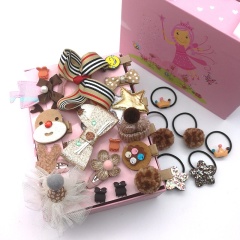 New korean kid headwear vintage clip crown baby girl head hair bands