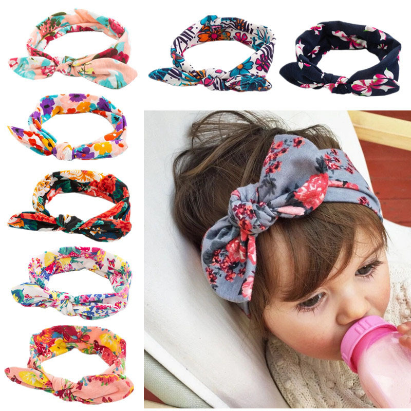 wholesale adjustable elastic children  fabric flowers  headbands