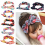 wholesale adjustable elastic children  fabric flowers  headbands