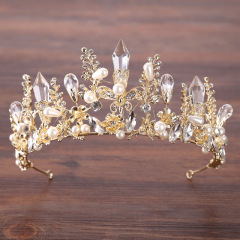 2019 Fashion vintage women show party Rhinestone wedding bride tiara hair baroque crown