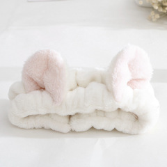 2019 New cute style flannel cat ear shape wash hair band headbands
