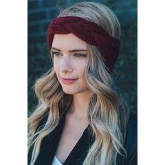 Winter warm new women braid crochet hair accessories wool knit headband