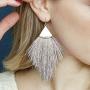 2020 INS Amazon Hot sale bohemia statement bridal tassel Earrings for women