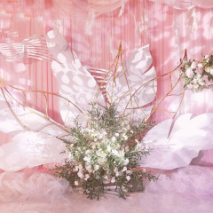 many designs large bling metal showcase display hall party weddings feather stage decoration backdrop