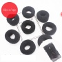 Wide high custom elastic seamless nylon hair tie black elastic hair bands
