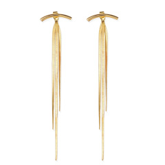 wholesale fashion tread women jewelry long tassel alloy earings for women 2020