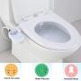Non-electric bathroom water pressure control abs mechanical bidet attachment for toilet seat